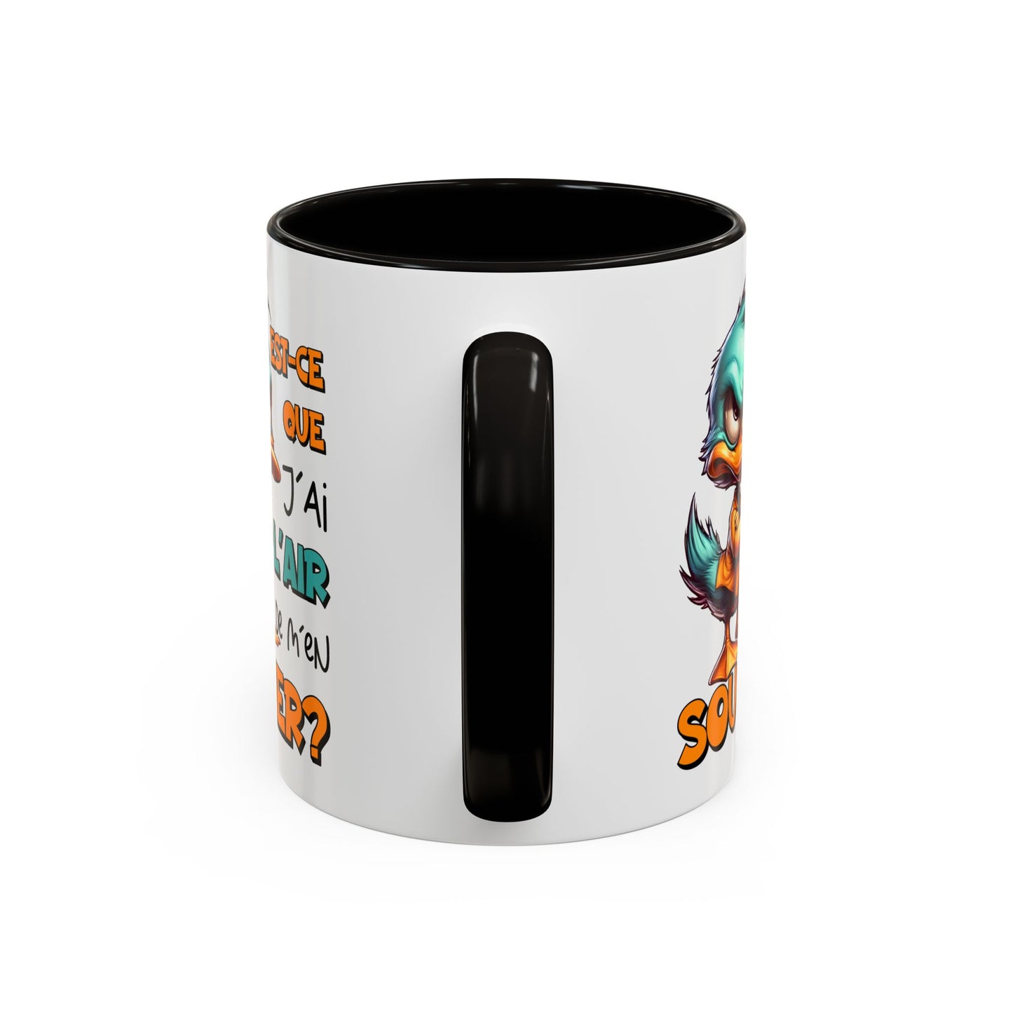 Tasse Est-Ce Que J’Ai L’Air De M’en Soucier – Mug Canard Humour Drôle Cartoon – Cadeau Fun 325ml