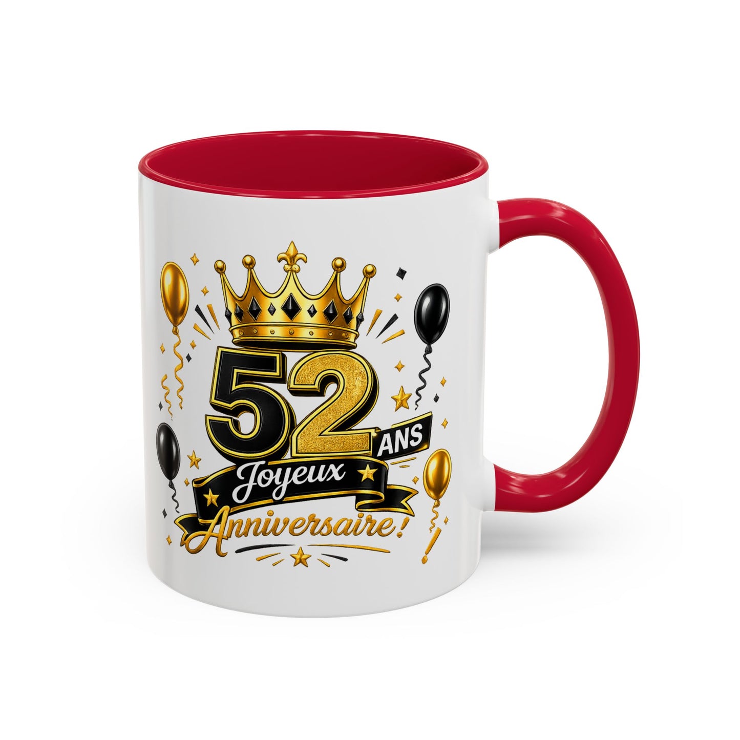 Mug Joyeux 52 Ans – Tasse Anniversaire 52 Ans – Cadeau Original pour Femme Homme – Idée Cadeau 52e Anniversaire