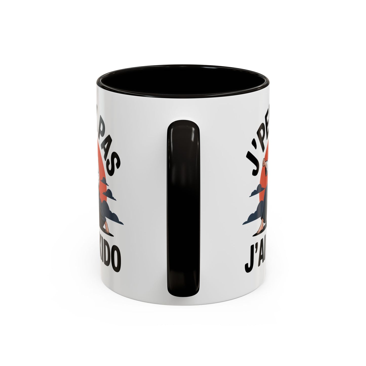 Tasse J’Peux Pas J’Aïkido – Mug Humour Arts Martiaux Japonais – Cadeau Aïkidoka Homme Femme 325ml