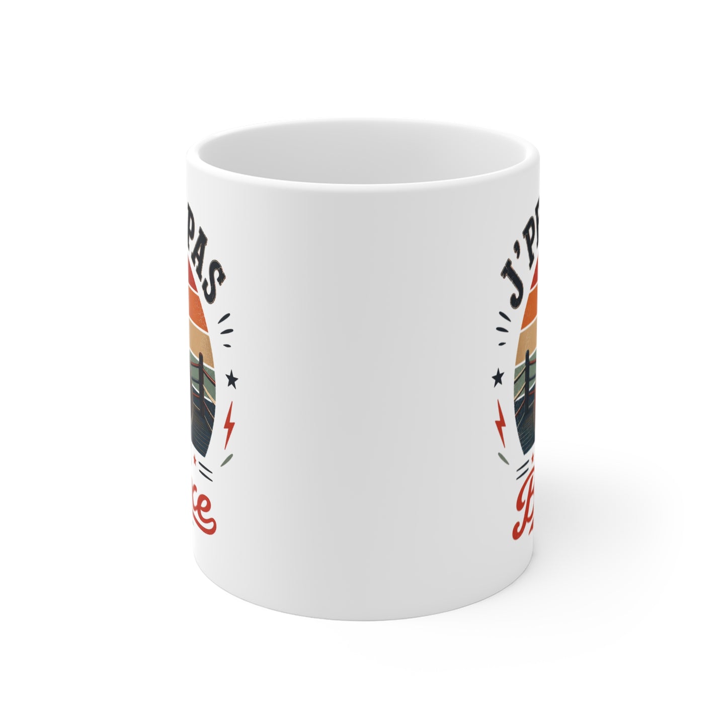 Tasse J’Peux Pas J’Ai Boxe – Mug Humour Boxeur Vintage – Cadeau Sport de Combat Homme Femme 325ml