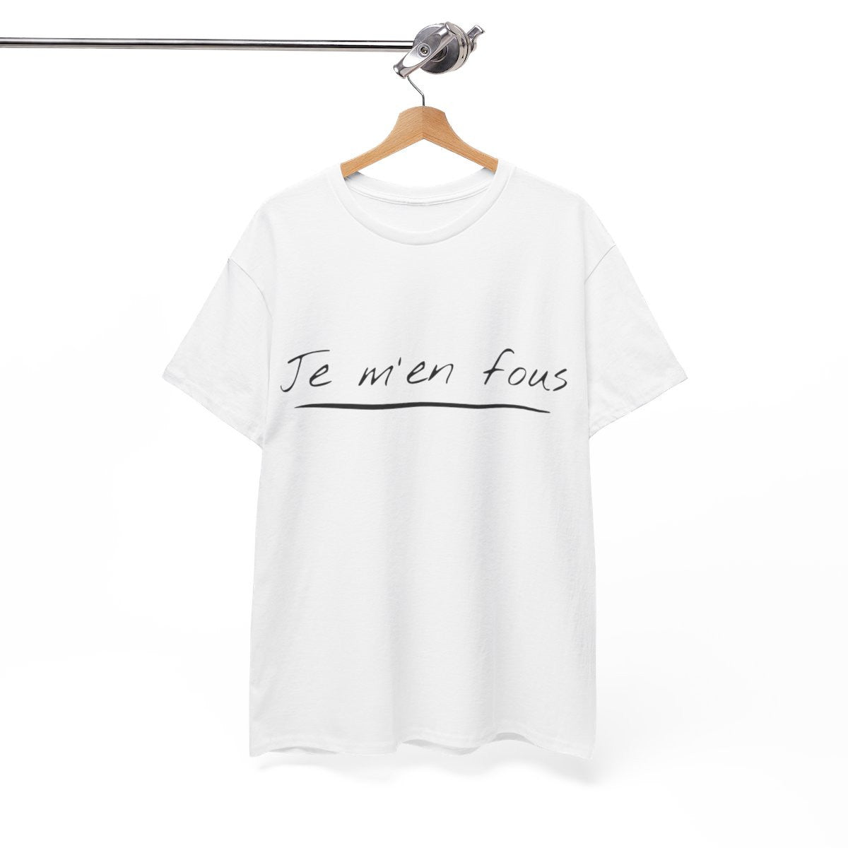 Tee shirt Unisex Je m'en fous idée cadeau humour drôle amusant Homme/Femme