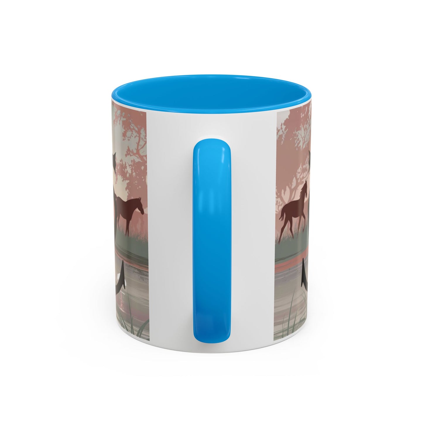 Mug Camargue Éternelle – Tasse Chevaux Camargue Flamants Roses Croix Camarguaise – Cadeau Tradition Camarguaise 325ml