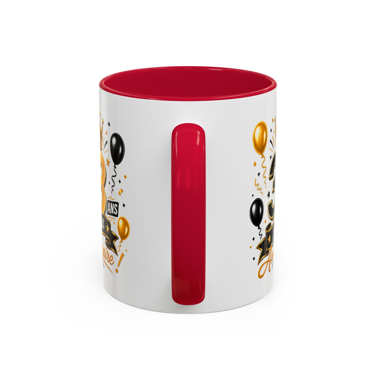 Mug Joyeux 33 Ans – Tasse Anniversaire 33 Ans – Cadeau Original pour Femme Homme – Idée Cadeau 33e Anniversaire Noir Bleu Rouge