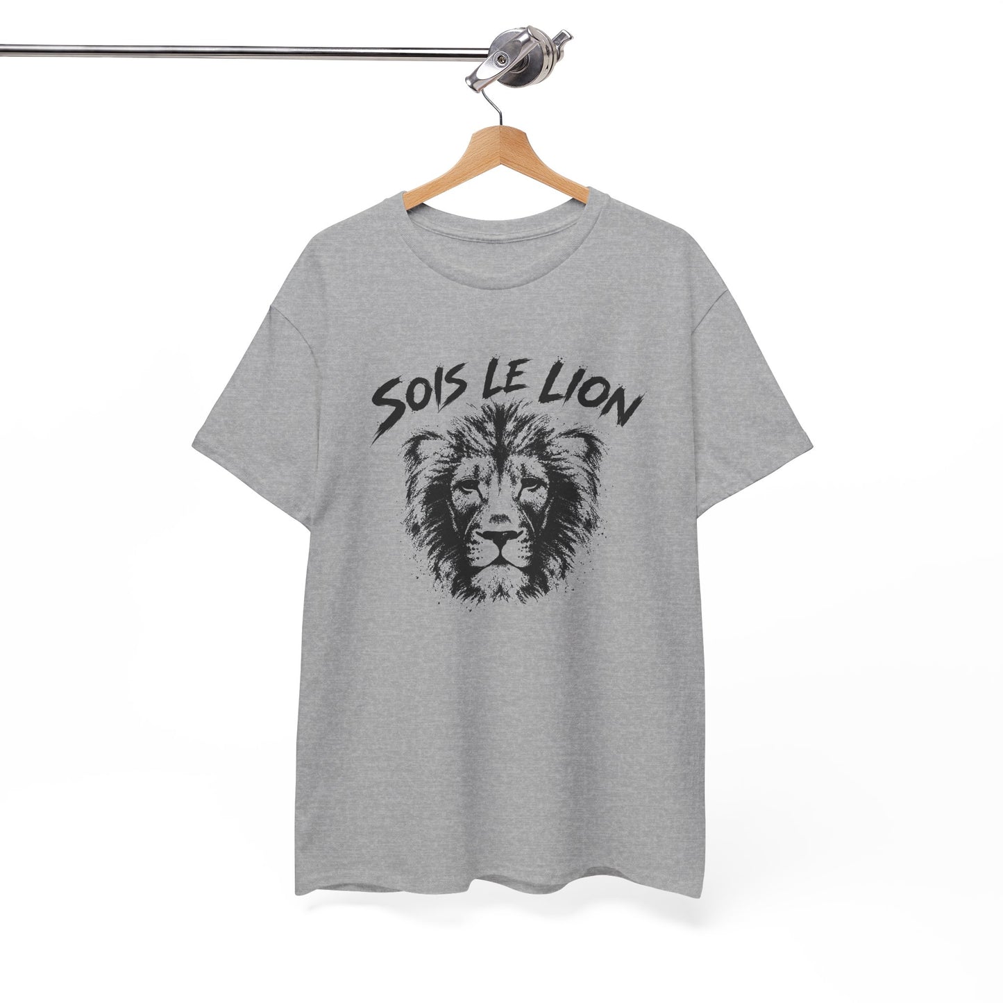 T-Shirt Lion Homme et Femme – Animal Sauvage Force Courage Motivation – Cadeau Amoureux des Lions