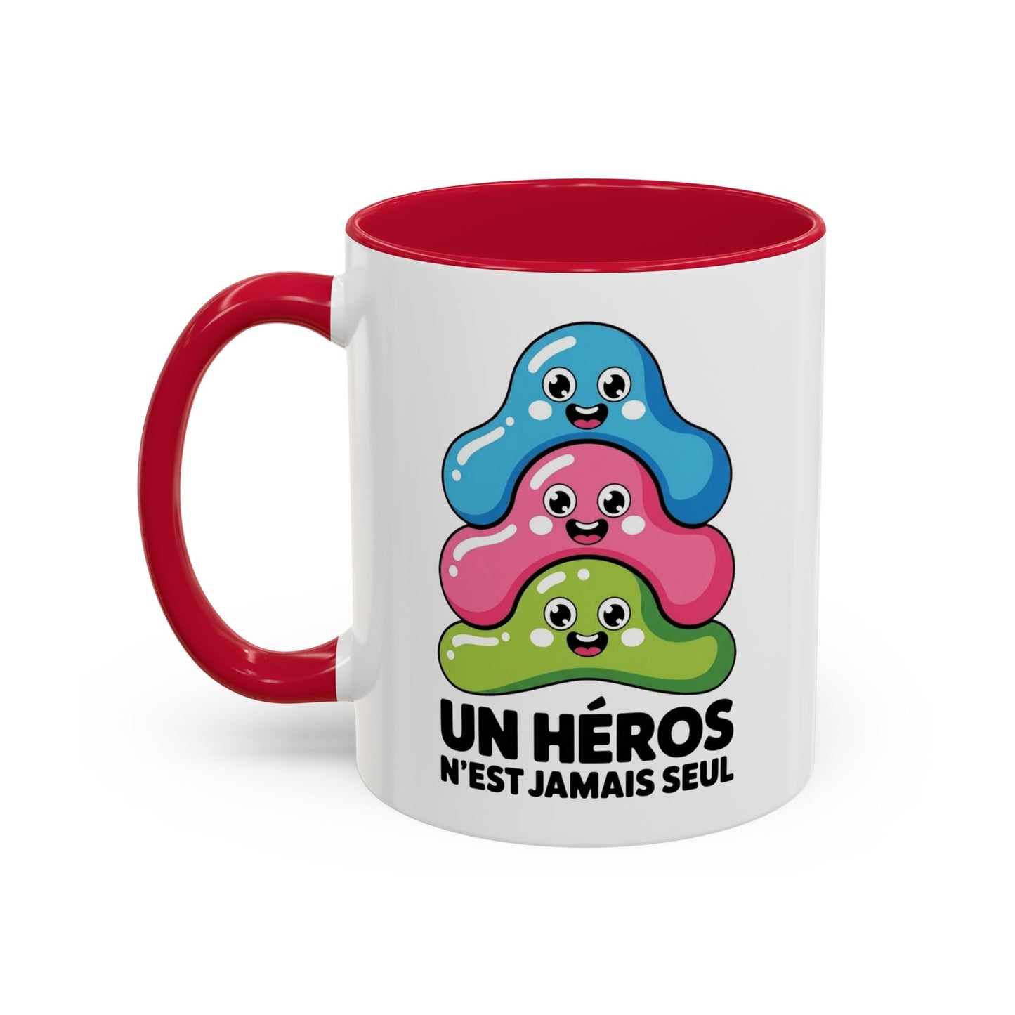 Mug Humour Bactéries – Tasse Microbes Drôles Citation Fun – Cadeau Original Humour – Céramique 325ml Noir Bleu Rouge