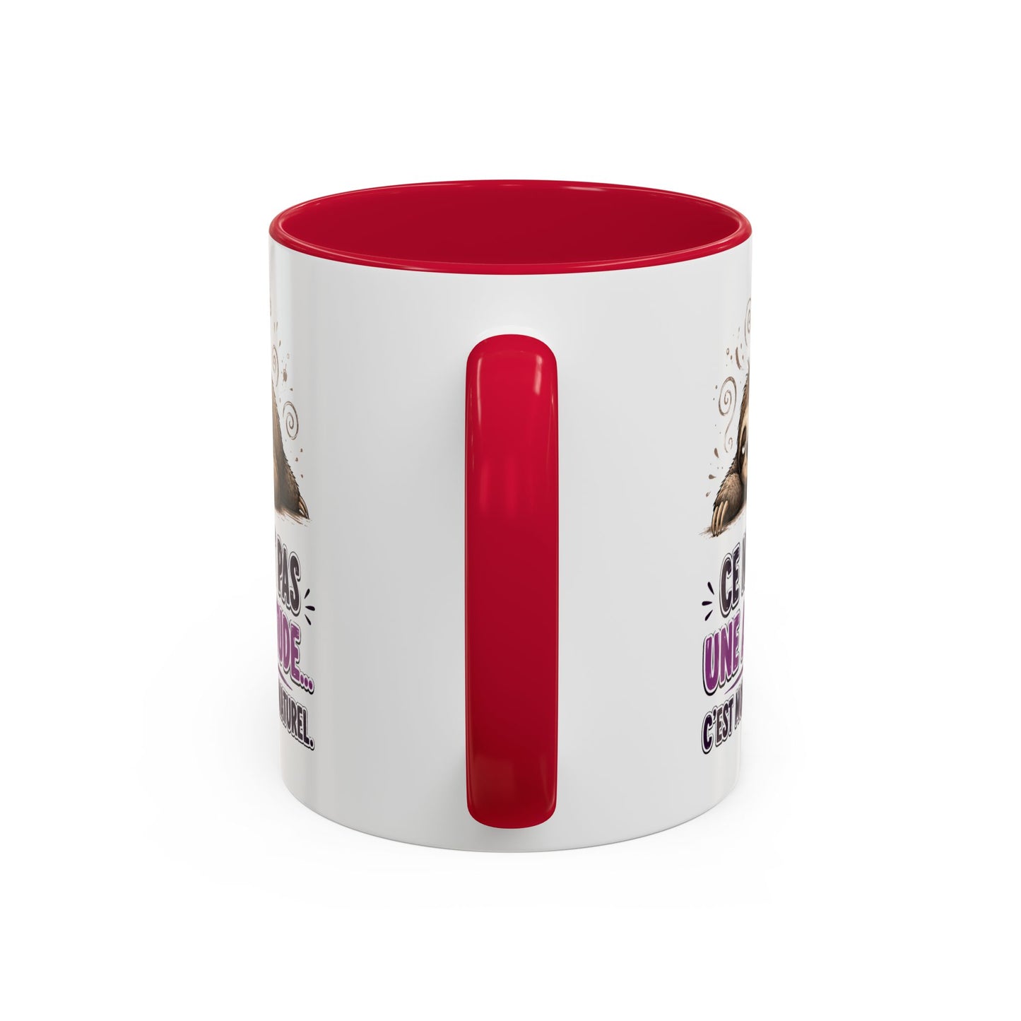 Tasse Paresseux Drôle Homme Femme – Mug Ce n'est pas une attitude c'est mon état naturel – Cadeau Humour 325 ml