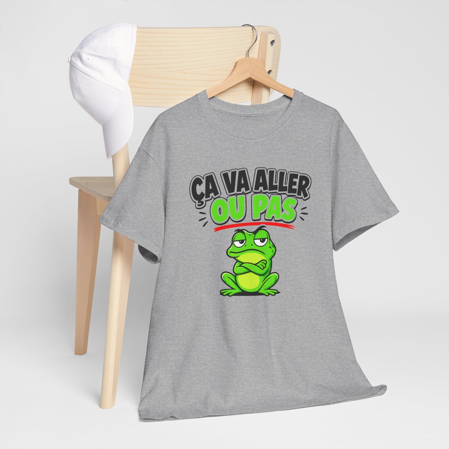 T-Shirt Humour Ça Va Aller Ou Pas – Tee Shirt Drôle Grenouille Adulte Citation Fun Sarcastique Cadeau Collègue Homme Femme