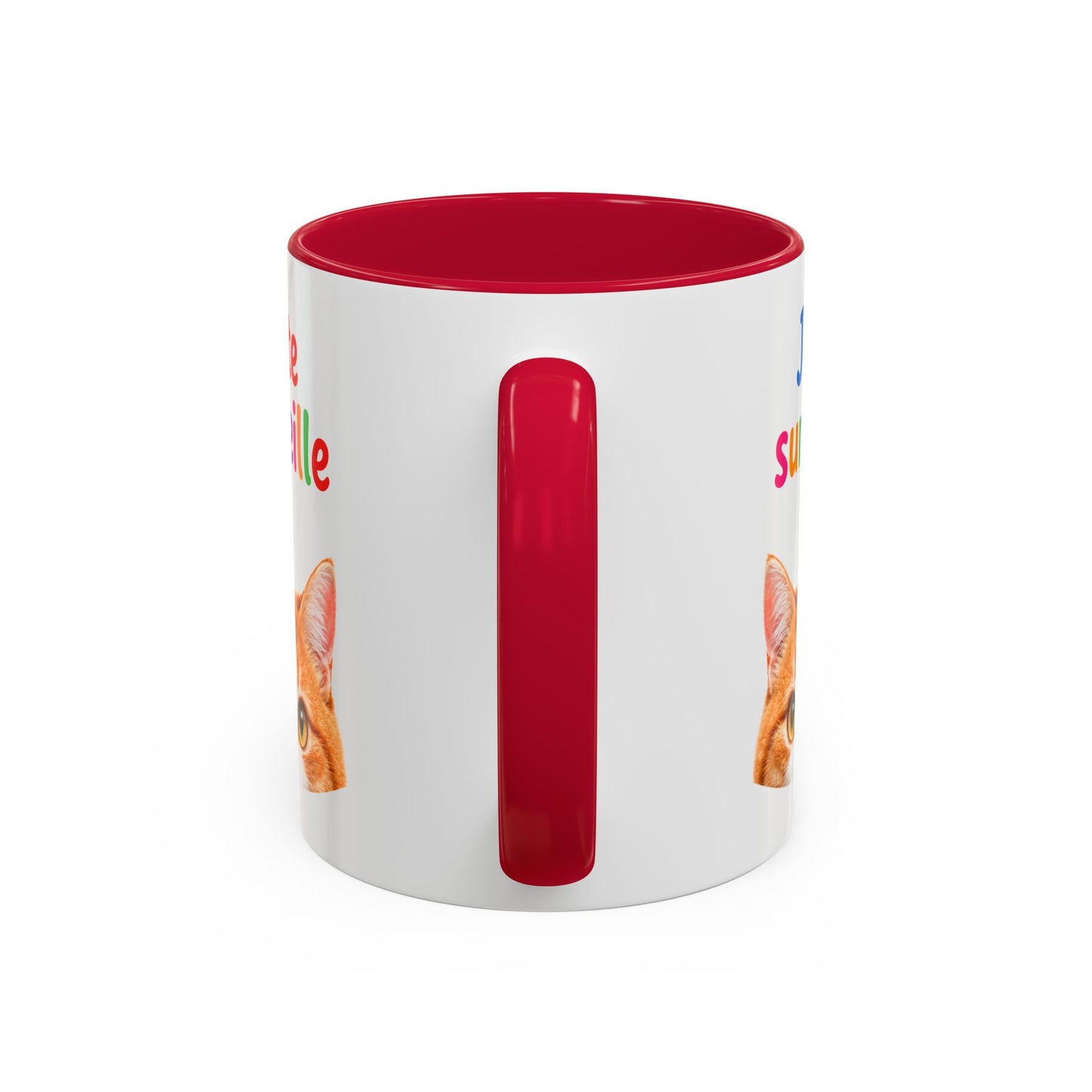 Tasse Chat Je te Surveille 325ml – Mug Céramique Humour Chat Mignon Cadeau Original Animaux
