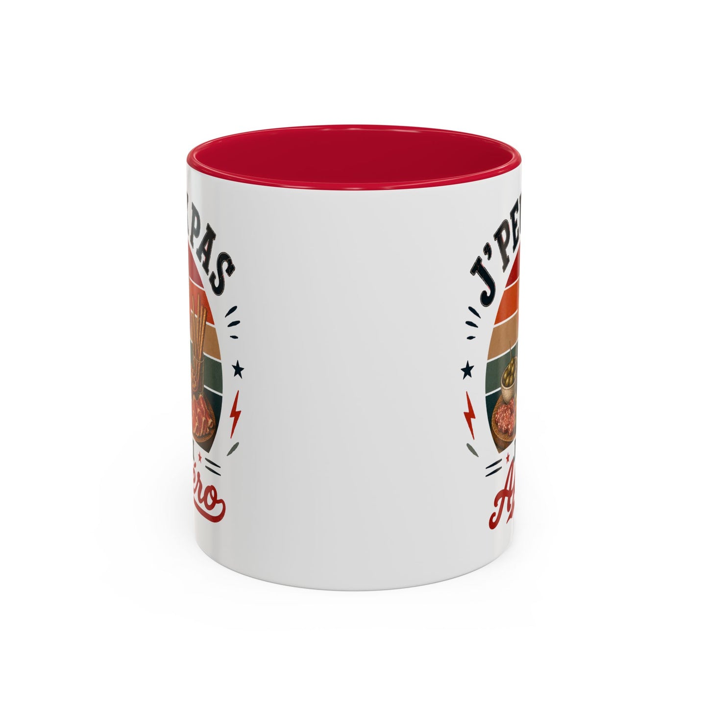 Tasse J’Peux Pas J’Ai Apéro – Mug Humour Apéritif Vintage – Cadeau Convivialité Homme Femme 325ml
