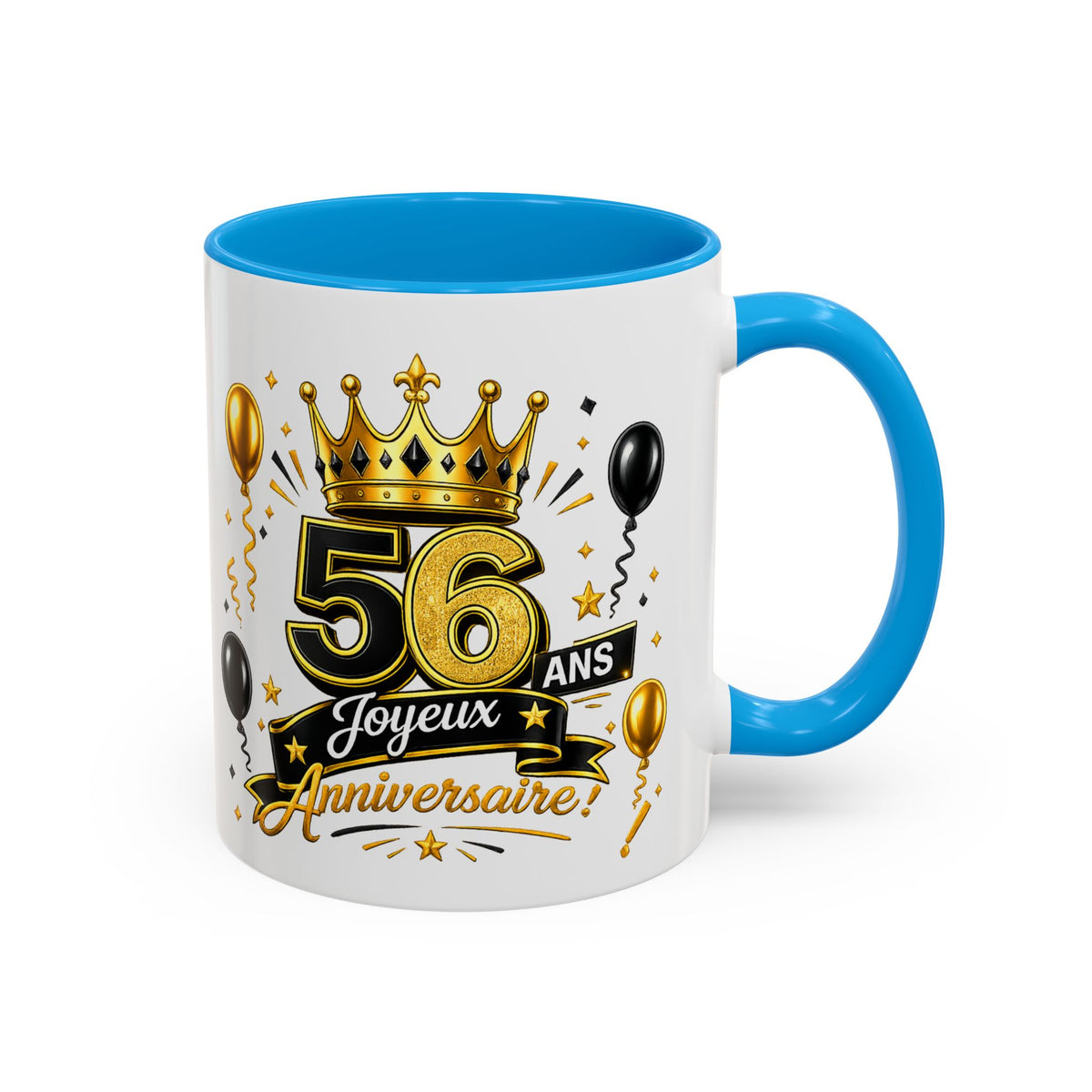 Mug Joyeux 56 Ans – Tasse Anniversaire 56 Ans – Cadeau Original pour Femme Homme – Idée Cadeau 56e Anniversaire