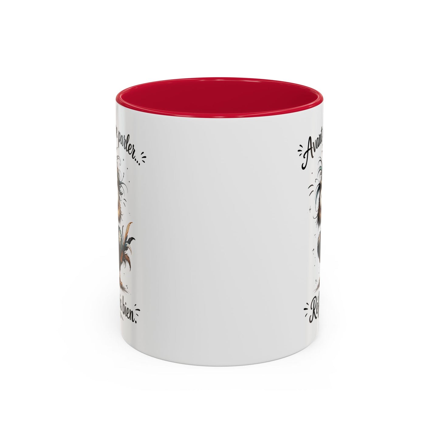 Tasse Avant De Me Parler Réfléchis Bien – Mug Humour Oiseau Drôle – Cadeau Homme Femme Collègue 325ml