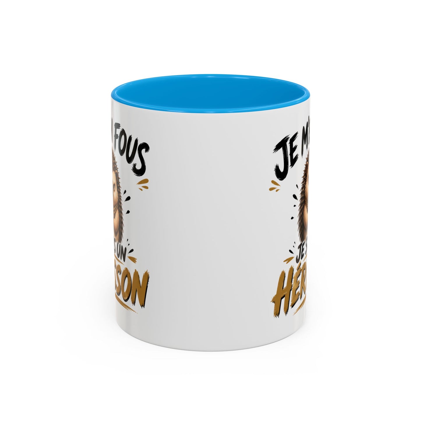 Tasse Je M’En Fous Je Suis Un Hérisson – Mug Hérisson Humoristique – Cadeau Homme Femme Amoureux des Animaux 325ml