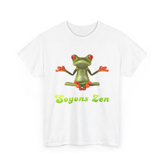 Tee shirt Unisex Grenouille Yoga Zen Homme/Femme