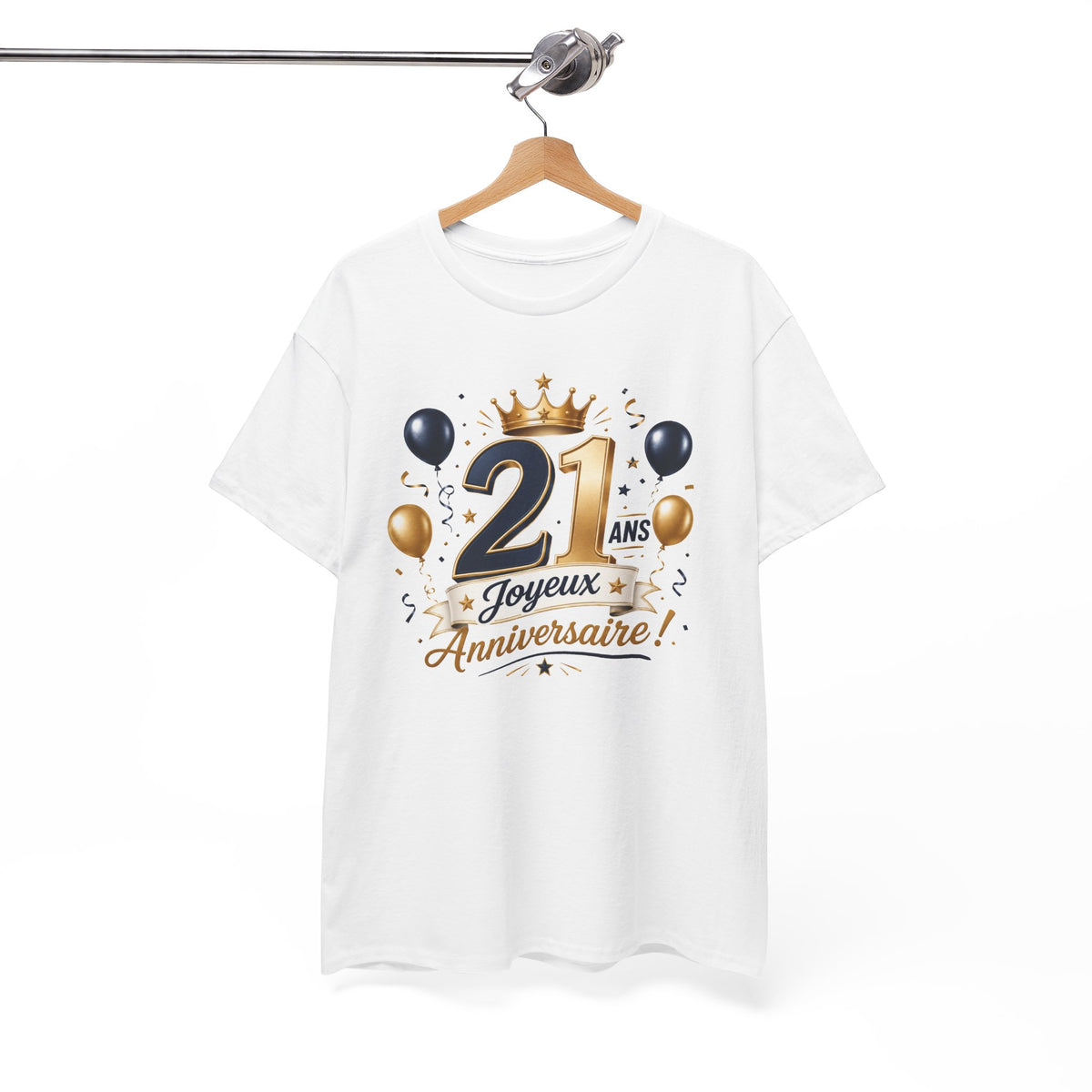 Tee Shirt Anniversaire 21 Ans Homme et Femme Joyeux Anniversaire Cadeau 21 Ans Idée Cadeau Adulte