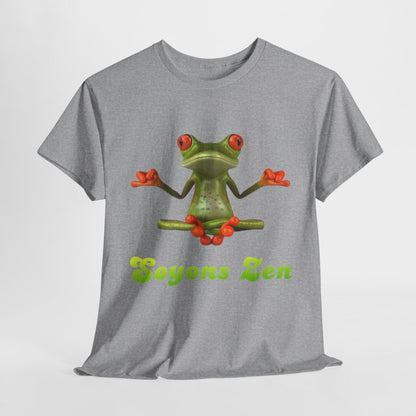 Tee shirt Unisex Grenouille Yoga Zen Homme/Femme