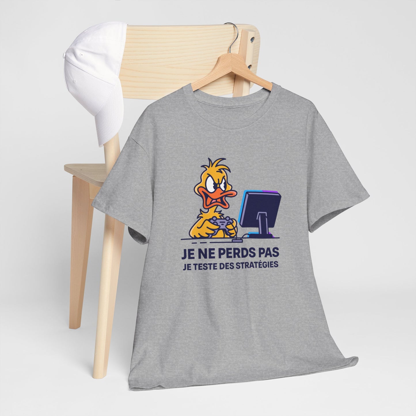 T-Shirt Gamer Humour Je Ne Perds Pas Je Teste Des Stratégies – Tee Shirt Gaming Drôle Manette Jeu Vidéo Rage Cadeau Homme Ado