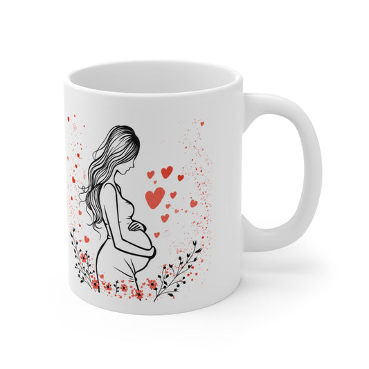 Tasse Première Fête Des Mères – Mug Femme Enceinte Citation Bébé – Cadeau Future Maman 325ml