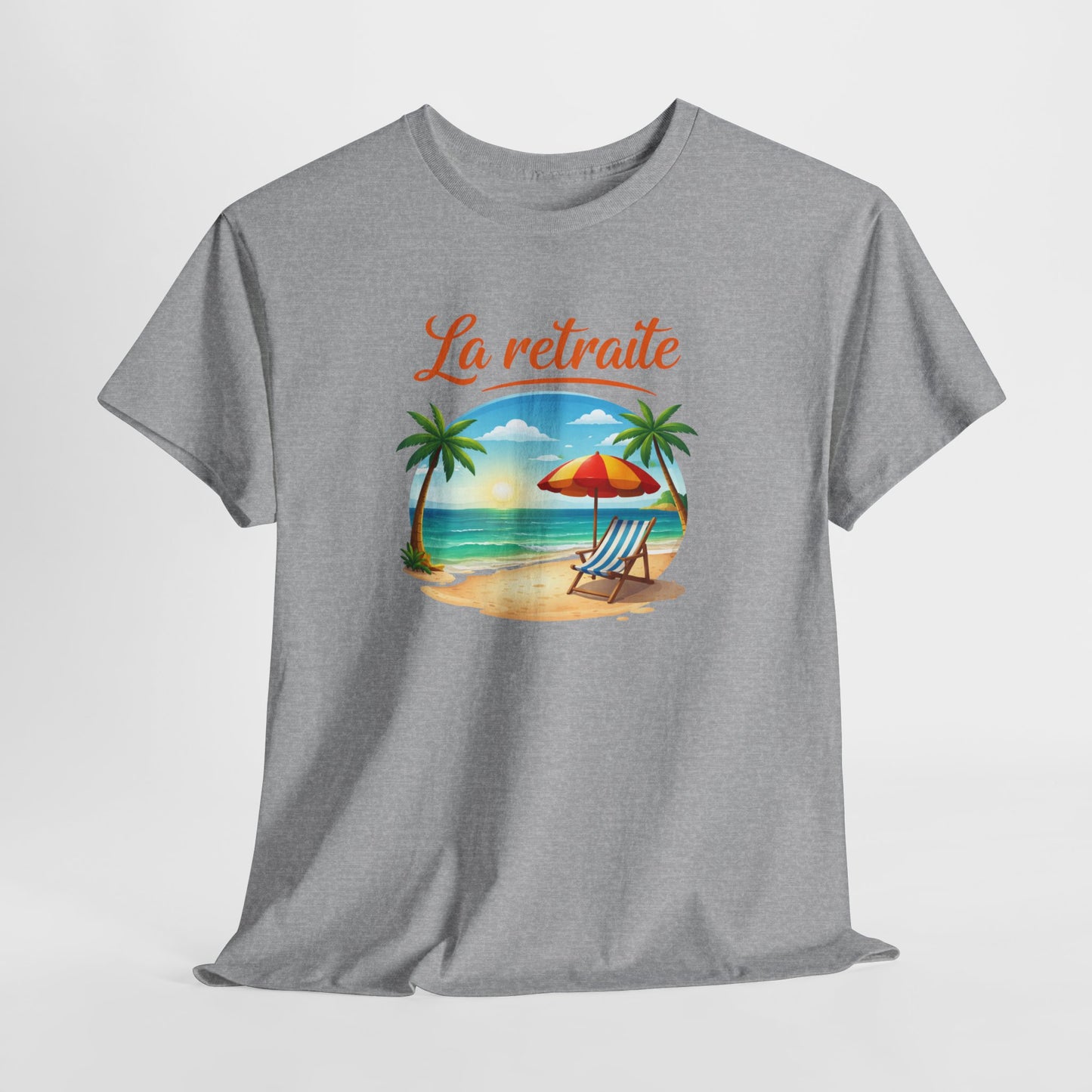T-Shirt Retraite Vacances – La Retraite Soleil Plage Palmier – Cadeau Retraité Homme Femme Voyage