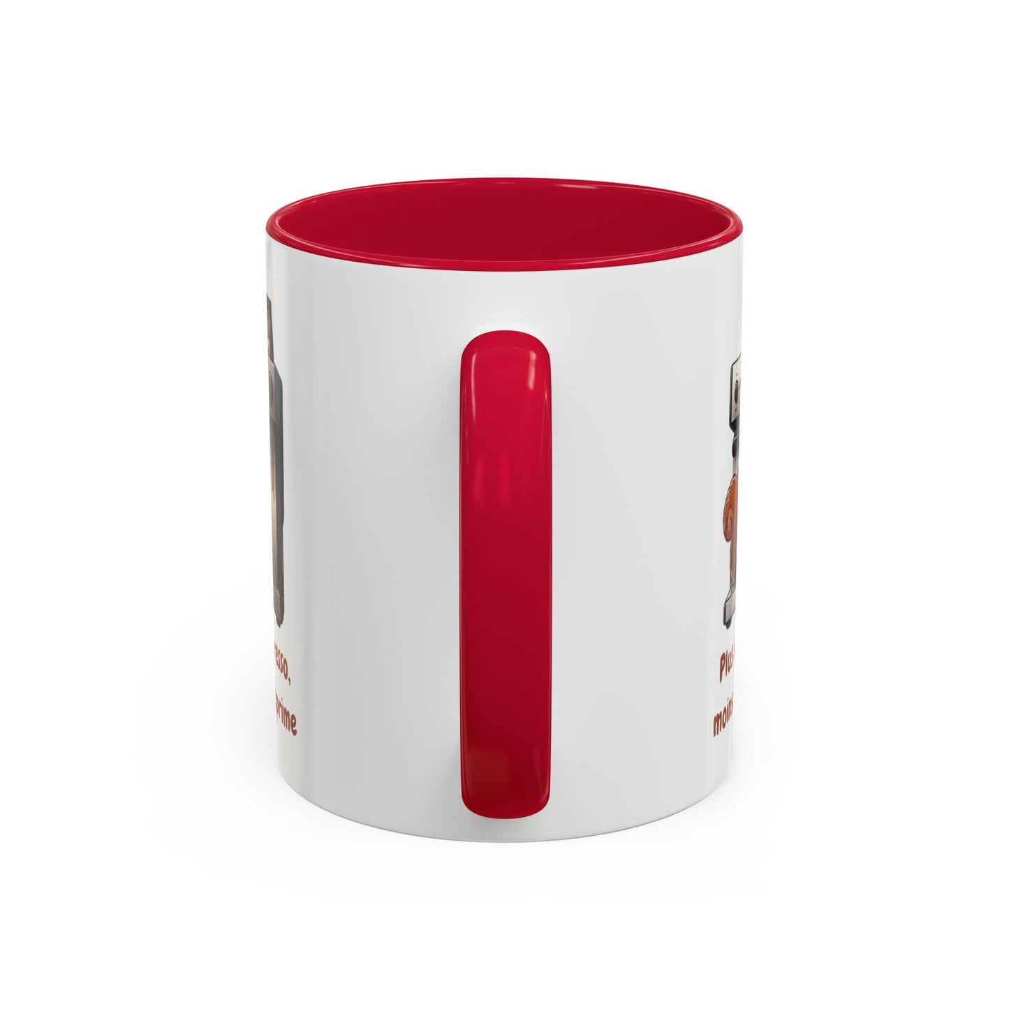 Tasse Drôle Café Plus d'Expresso Moins de Déprime – Mug Écureuil Machine à Café Homme Femme – Cadeau Amateur de Café Expresso Barista 325 ml
