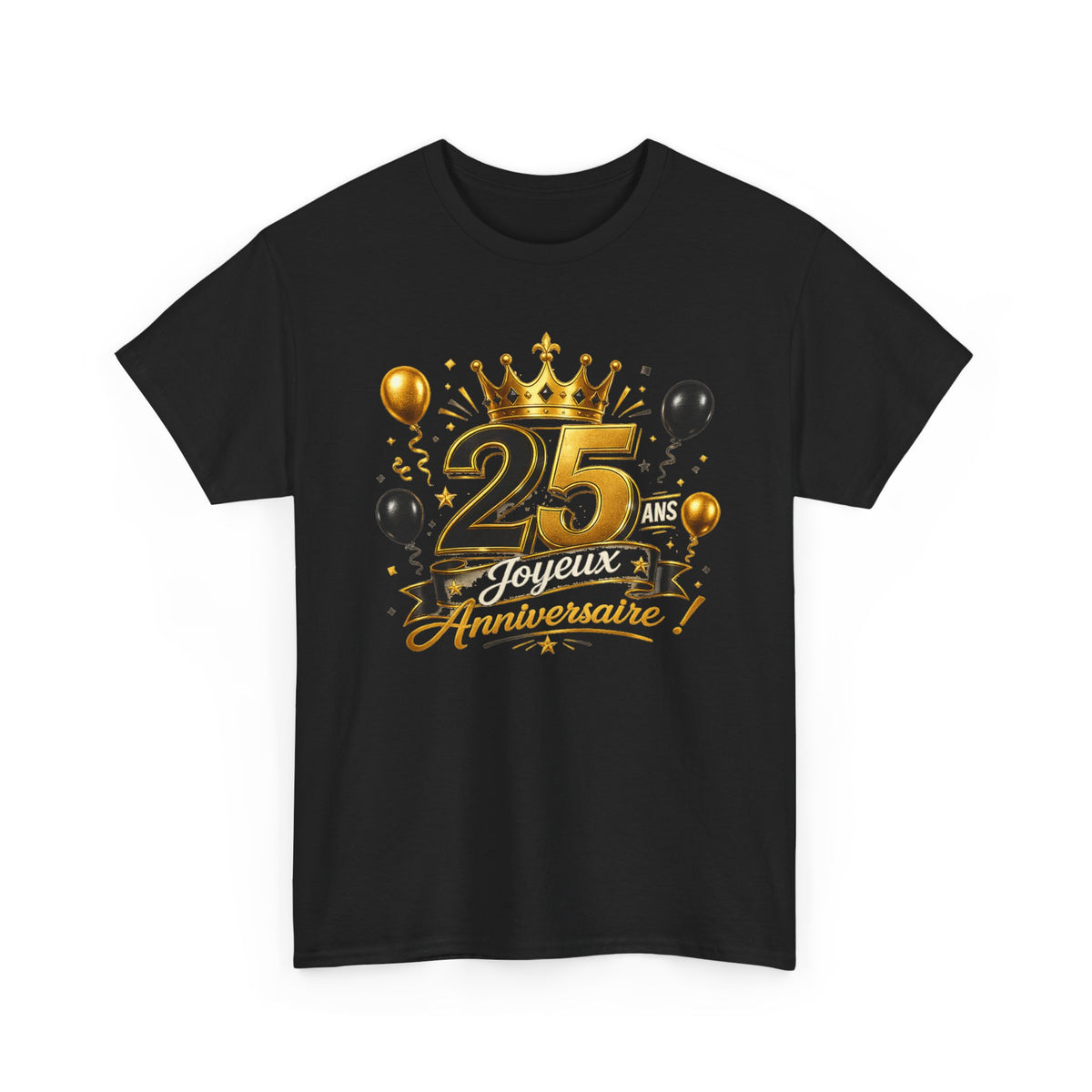 Tee Shirt Anniversaire 25 Ans Homme et Femme Joyeux Anniversaire Cadeau 25 Ans Idée Cadeau Adulte