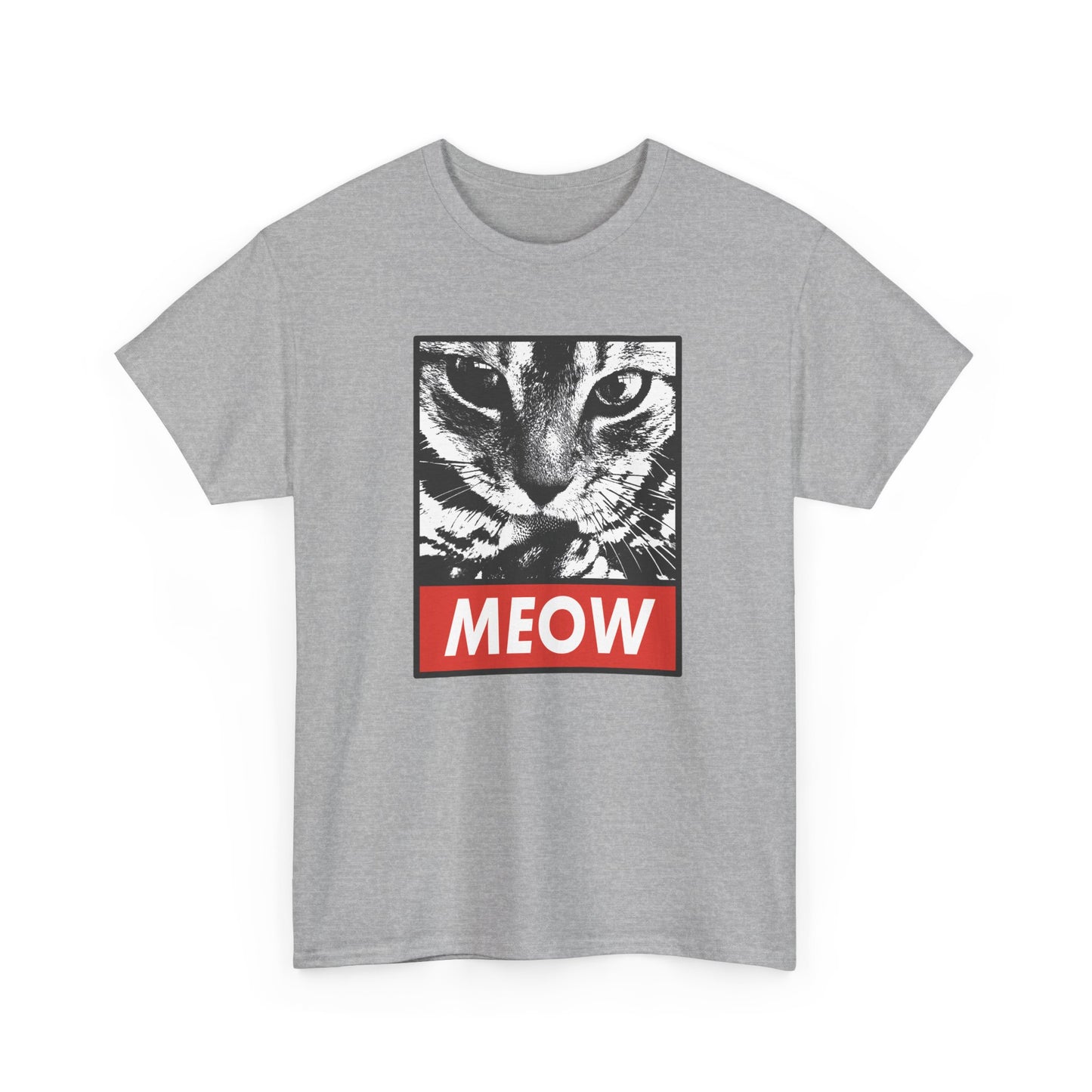 Tee Shirt Chat Homme Femme – Portrait de Félin Noir et Blanc – Idée Cadeau Amoureux des Chats Humour Style Graphique