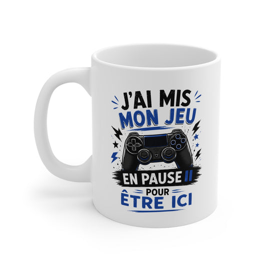 Mug Gaming Homme et Femme – Gamer Jeu Vidéo Manette Console – Cadeau Original Geek pour Passionné de Jeux Vidéo 325 ml