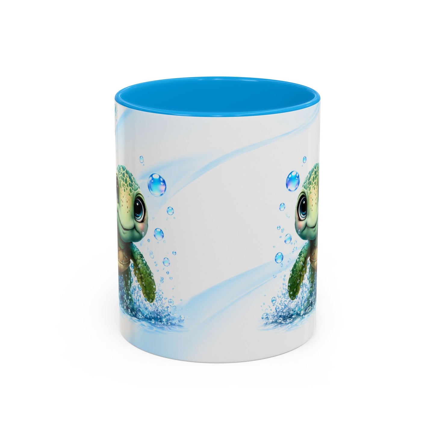 Tasse Tortue Marine Mignonne – Mug Kawaii Animal Océan et Bébé Tortue – Cadeau Amoureux des Tortues 325ml