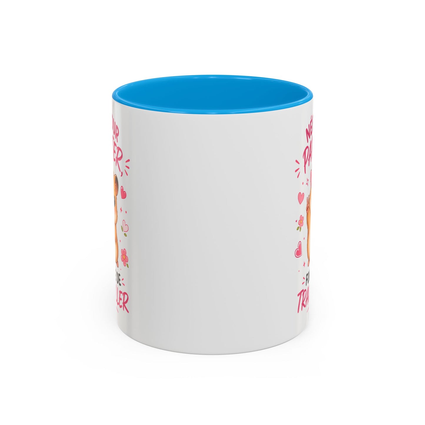 Tasse Née Pour Papoter Forcée de Travailler – Mug Humour Femme Hamster Mignon – Cadeau Collègue 325ml