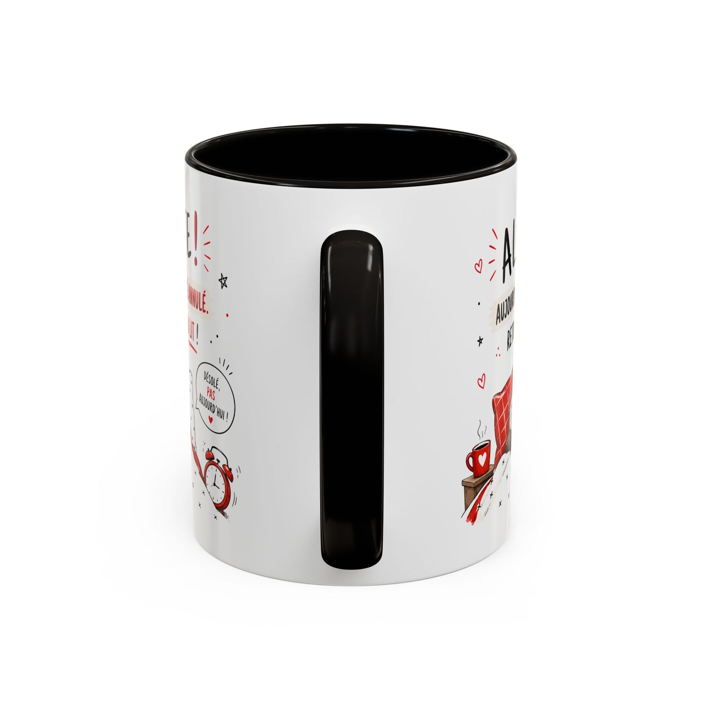 Tasse Alerte Aujourd’hui a Été Annulé – Mug Loutre Endormie Humour – Cadeau Homme Femme 325ml