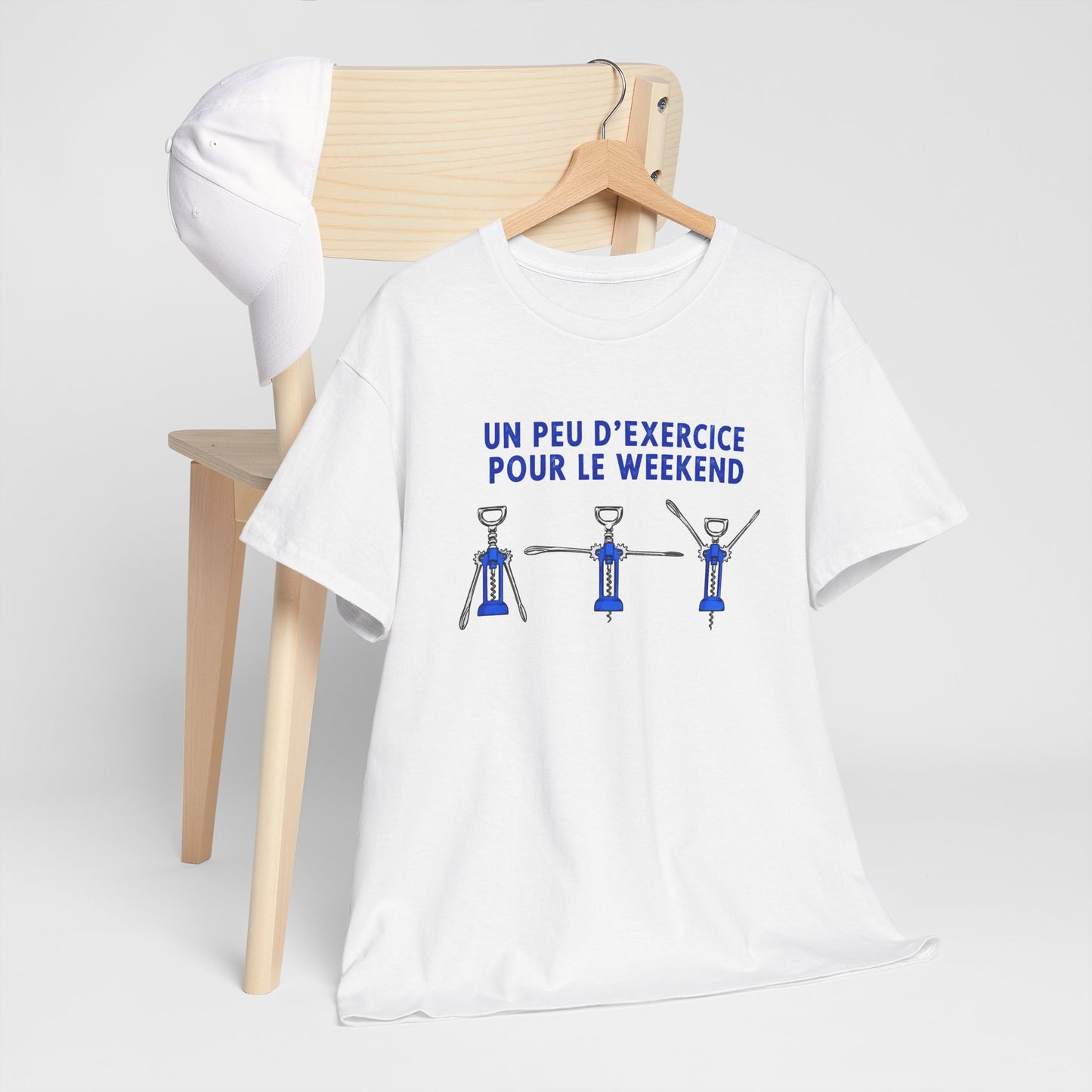 Tee Shirt Homme et Femme Vin Apéro Tire Bouchon Humour Week End Amateur de Vin Idée Cadeau Originale