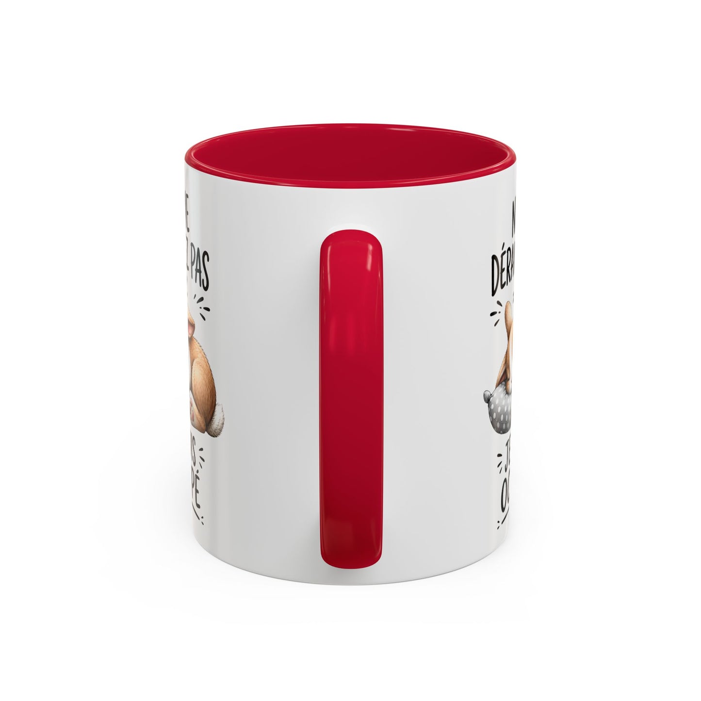 Tasse Humoristique Lapin Dormeur – “Ne Me Dérangez Pas Je Suis Occupé” – Mug Animal Mignon et Drôle 325ml