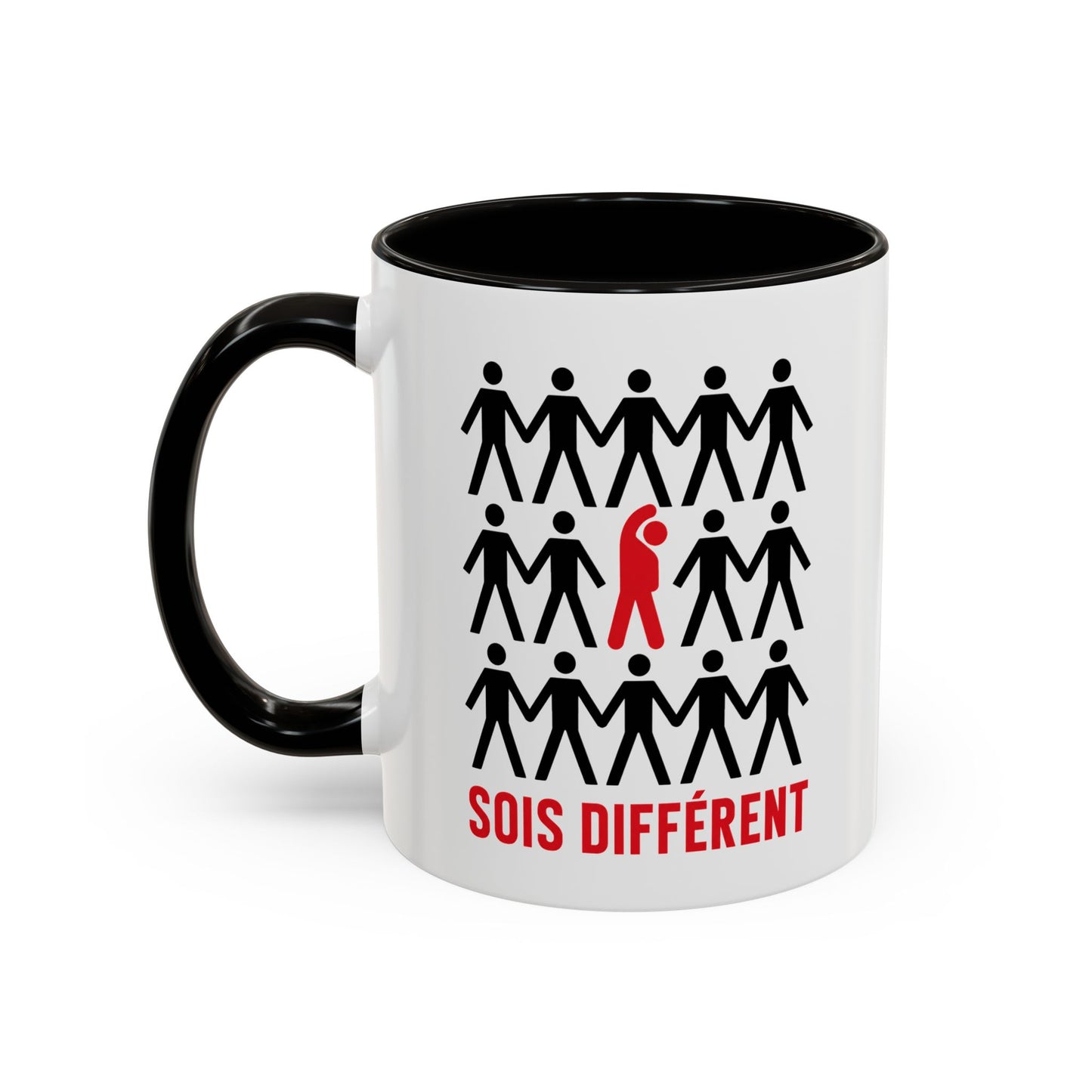 Mug Motivation Originalité – Tasse Inspirante Développement Personnel – Cadeau Positif Homme et Femme Noir Bleu Rouge