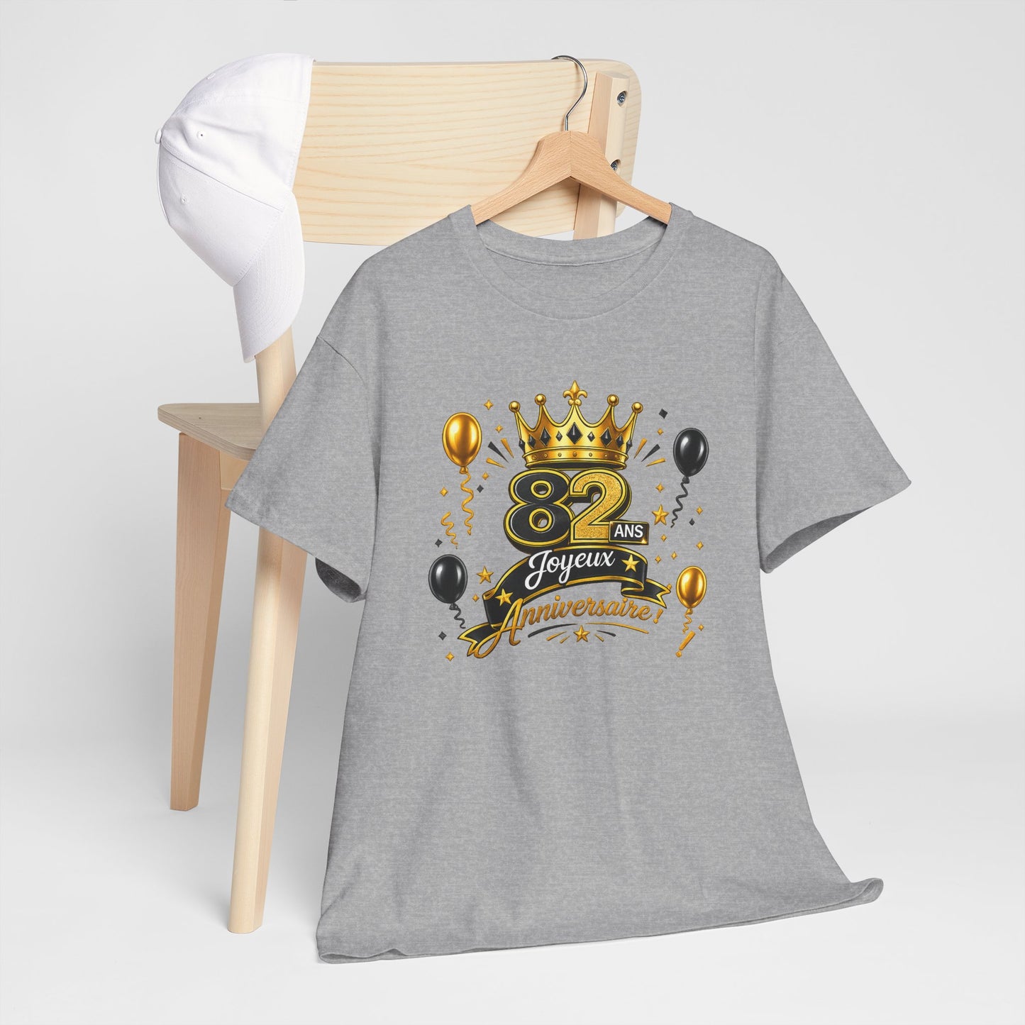Tee Shirt Anniversaire 82 Ans Homme et Femme – Joyeux Anniversaire – Cadeau 82 Ans