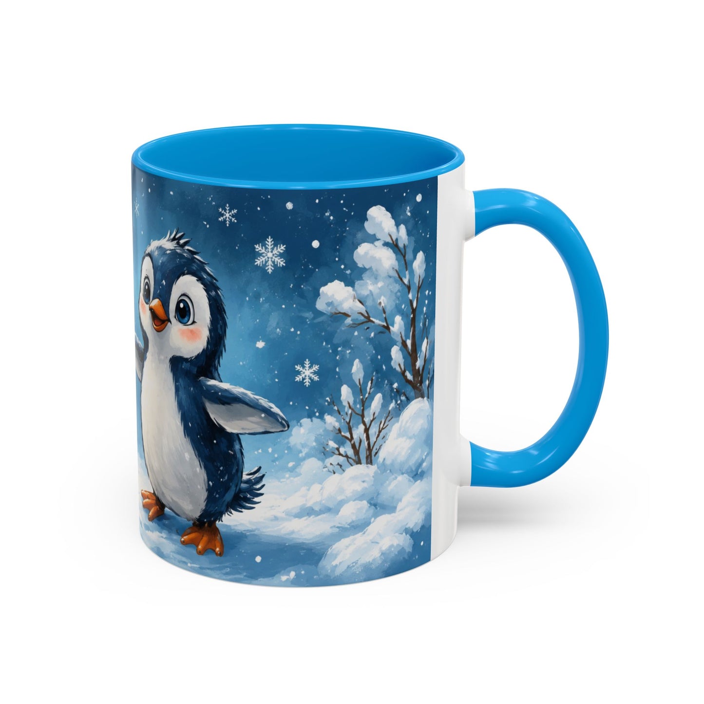 Tasse Reste Calme et Avance à Petits Pas – Mug Pingouin Motivation Positive Hiver 325ml