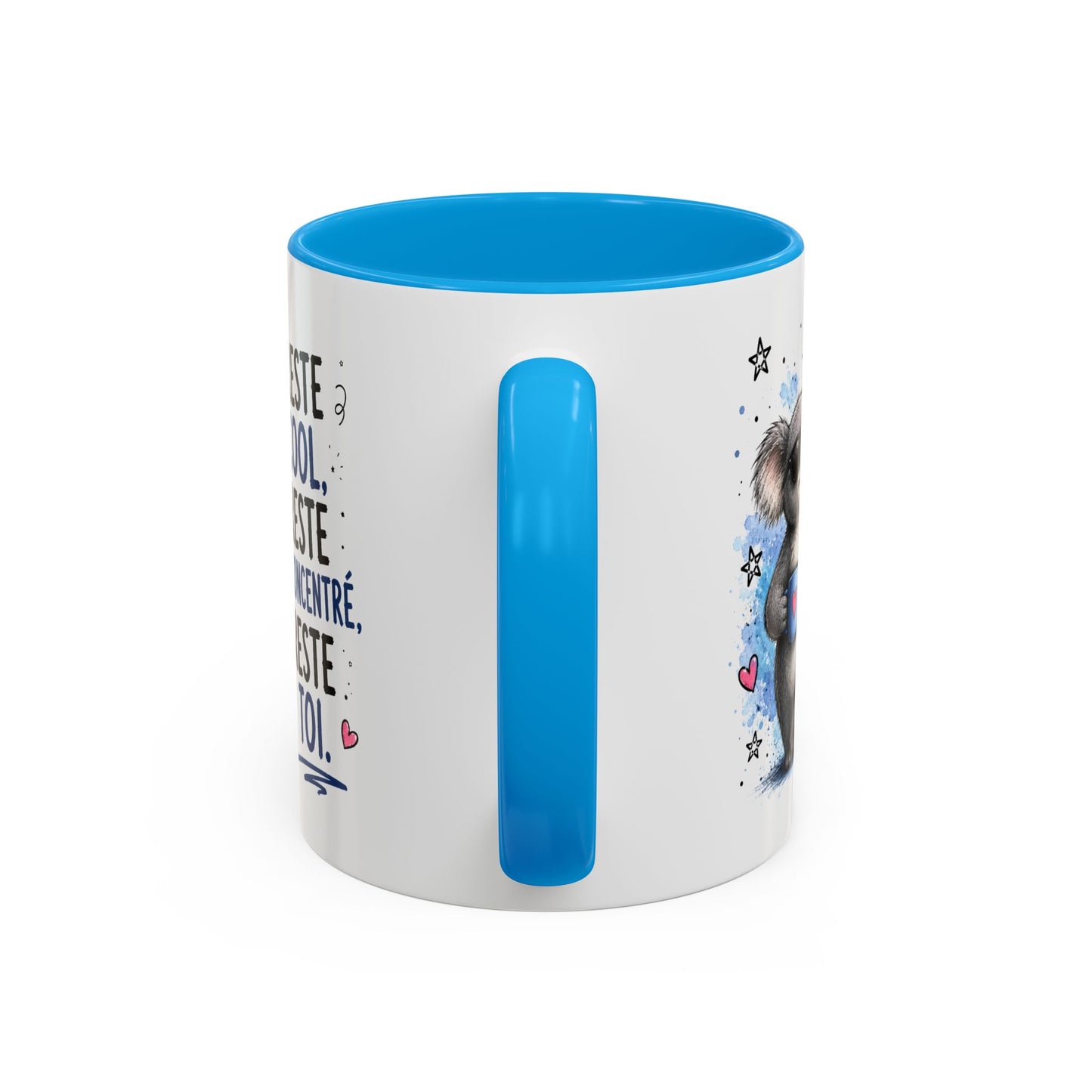 Tasse Koala Drôle Homme Femme – Mug Reste cool reste concentré reste toi – Cadeau Humour Positif 325 ml