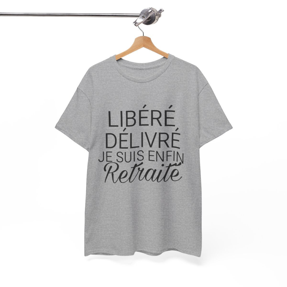 Tee shirt Homme Libéré Délivré Retraité idée cadeau humour drôle amusant retraite