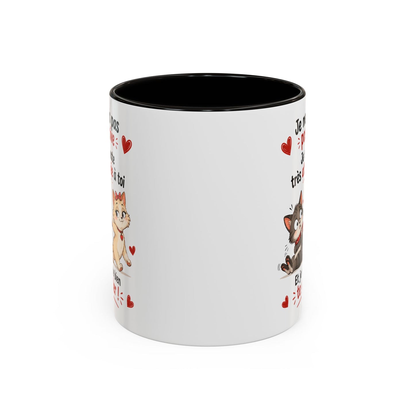 Tasse Je Ne Suis Pas Possessive Je Suis Très Attachée À Toi – Mug Chats Couple Humour Amour 325ml