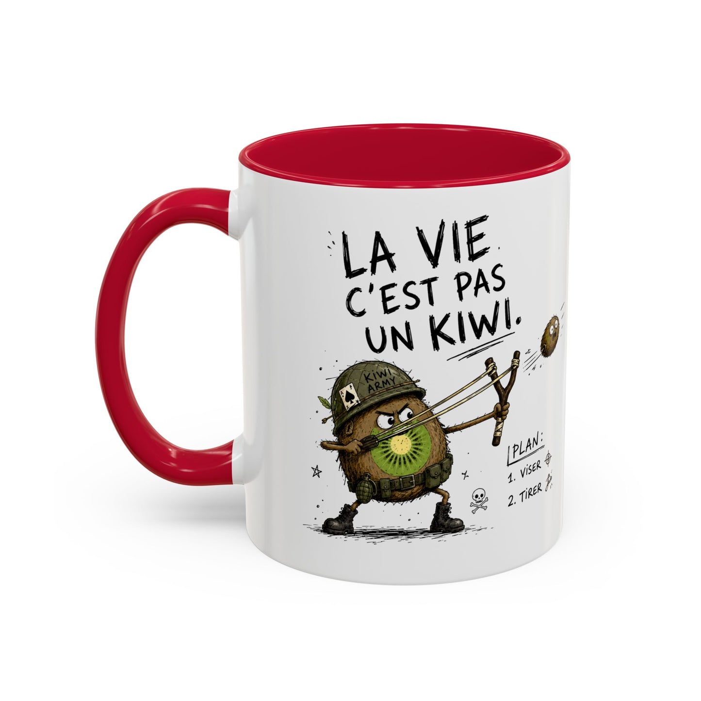 Tasse La Vie C’est Pas Un Kiwi – Mug Humour Kiwi Soldat – Cadeau Original Homme Femme 325ml