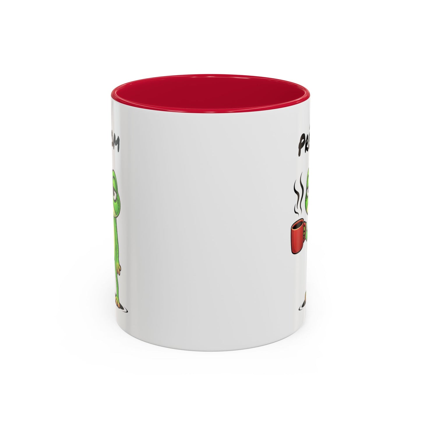 Mug Grenouille Fatiguée Personnalisable 325ml – Tasse Café Humour Animal Drôle Réveil Difficile Travail