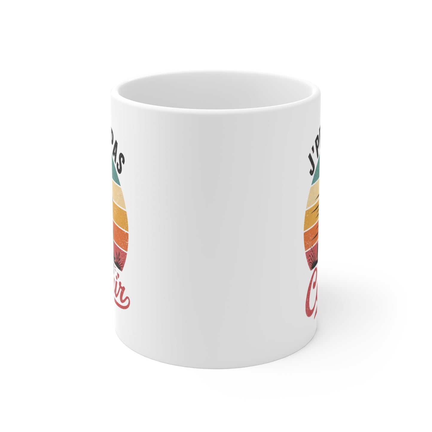 Tasse J’Peux Pas J’Vais Courir – Mug Humour Running Femme Vintage – Cadeau Course à Pied Jogging 325ml