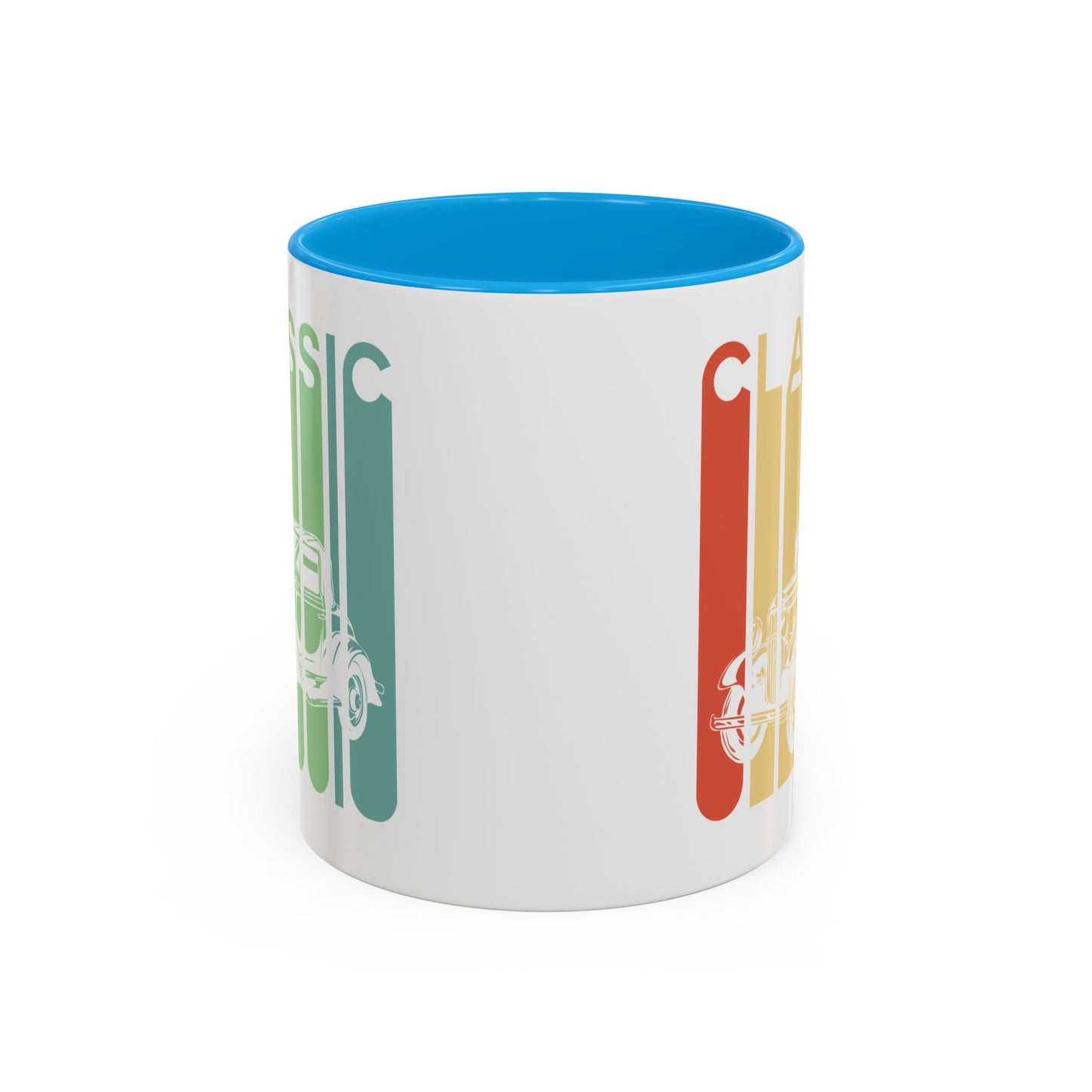 Mug Voiture Vintage Homme et Femme – Tasse Automobile Classique Rétro – Idée Cadeau Passionné Auto Ancienne Collectionneur Conducteur – 325 ml Noir Bleu Rouge