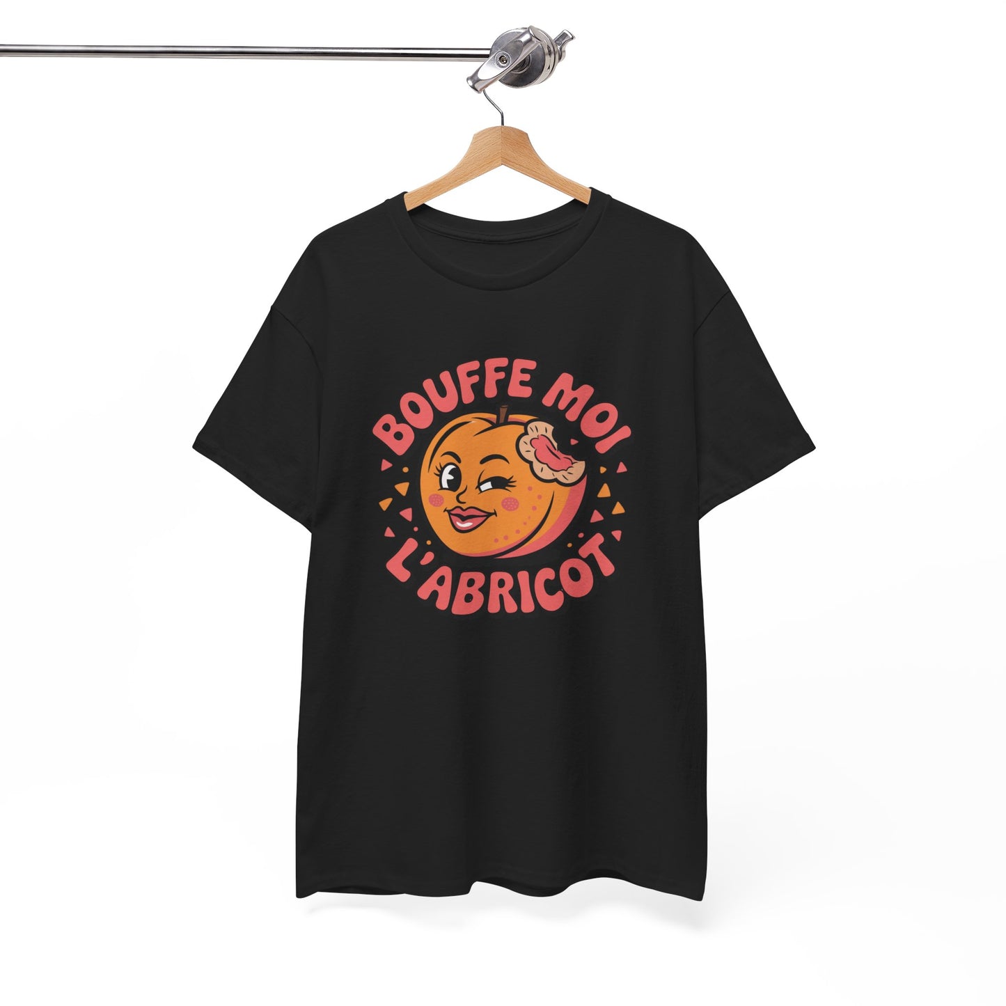 Tee Shirt Humour Bouffe Moi L’Abricot – Blague fruit drôle – Cadeau humour Blanc Gris Noir