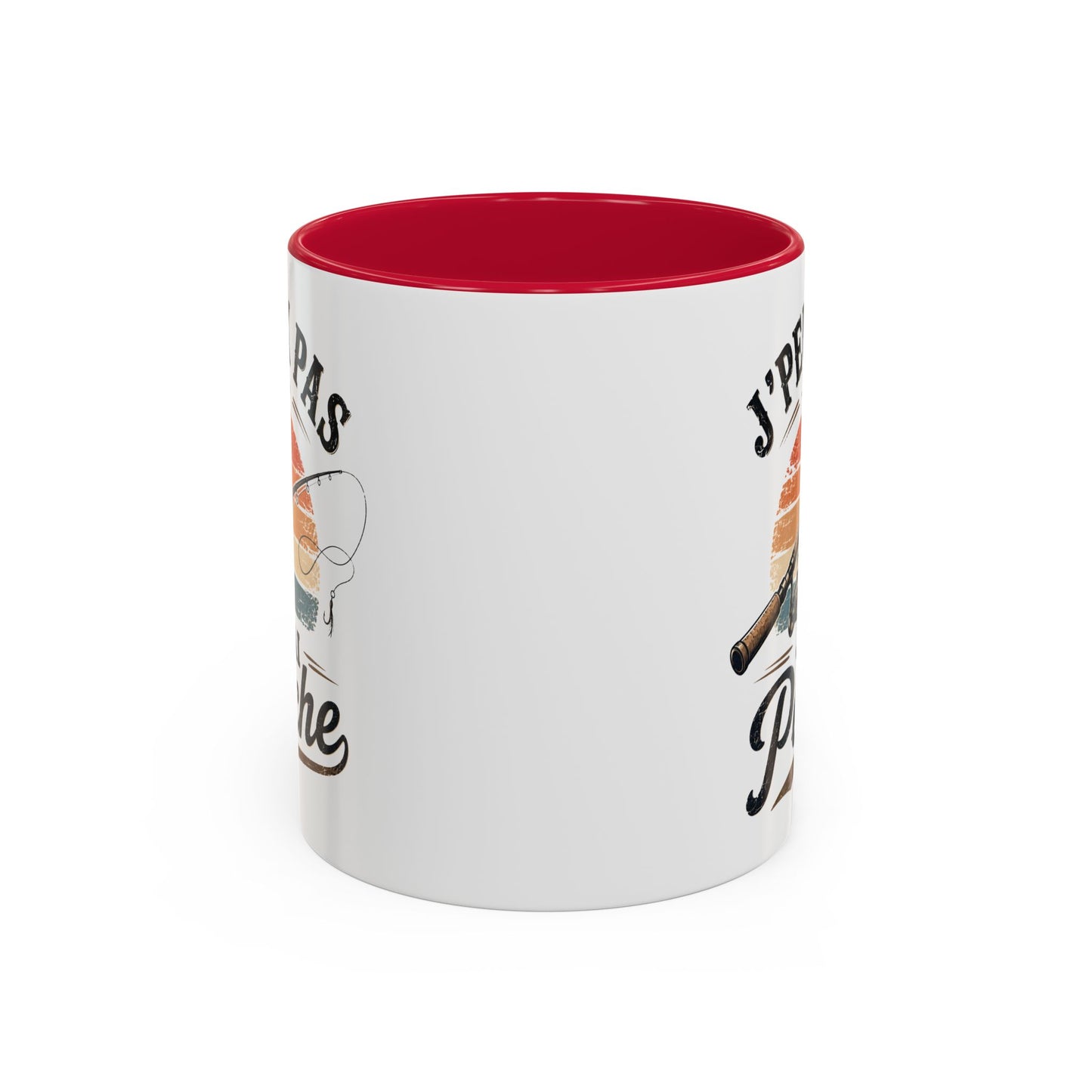 Tasse J’Peux Pas J’Ai Pêche – Mug Pêche Vintage Humoristique – Cadeau Pêcheur Homme Nature 325ml