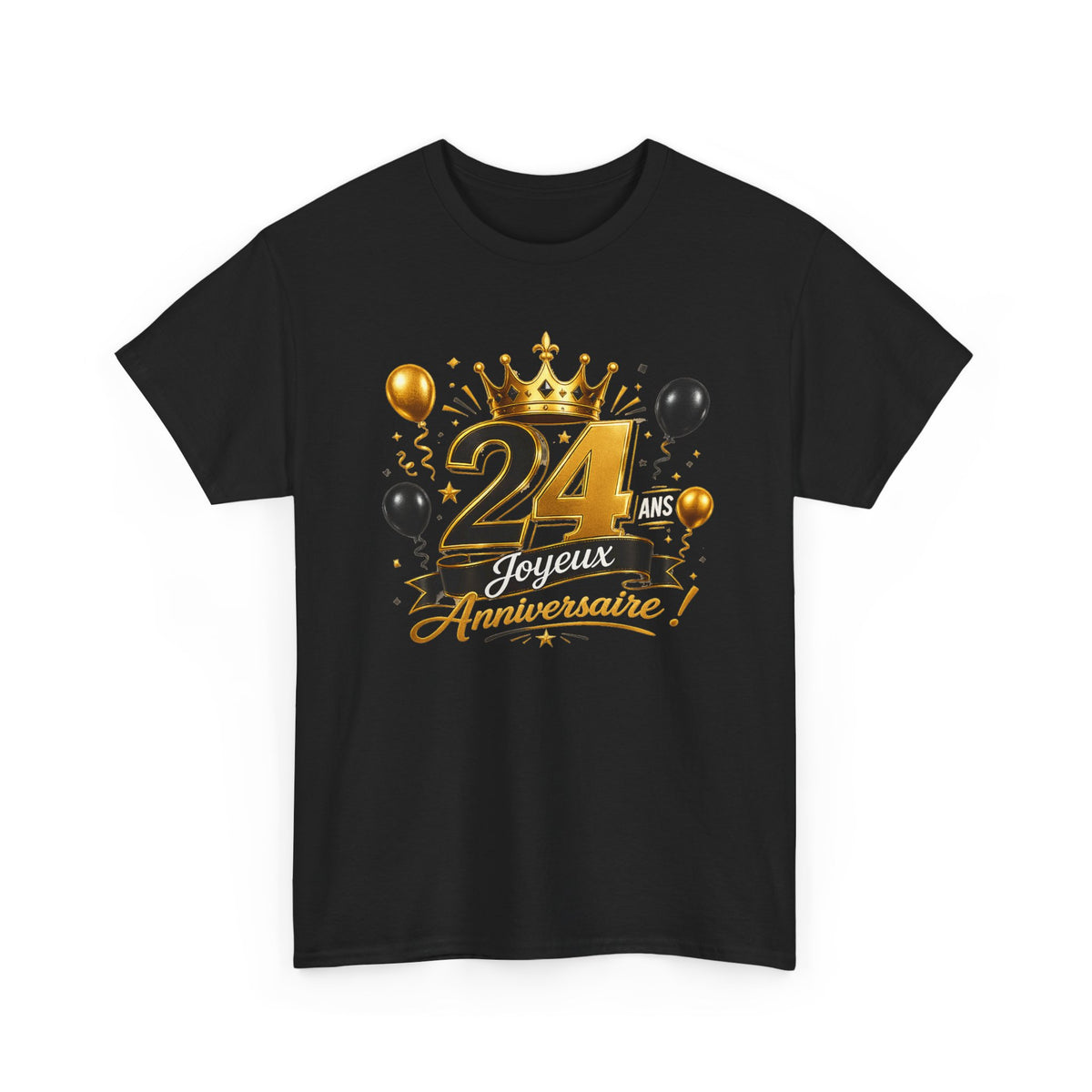 Tee Shirt Anniversaire 24 Ans Homme et Femme Joyeux Anniversaire Cadeau 24 Ans Idée Cadeau Adulte