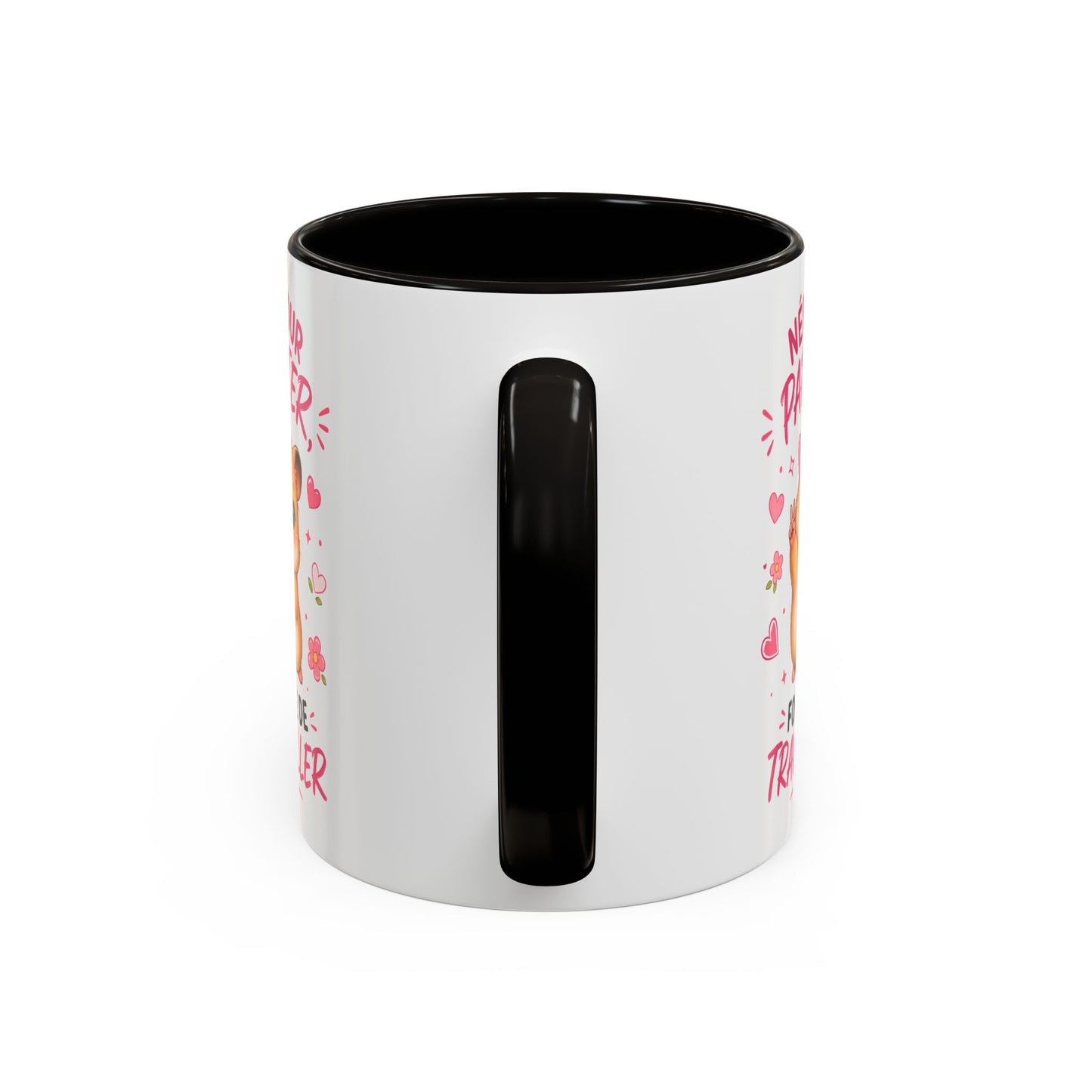 Tasse Née Pour Papoter Forcée de Travailler – Mug Humour Femme Hamster Mignon – Cadeau Collègue 325ml