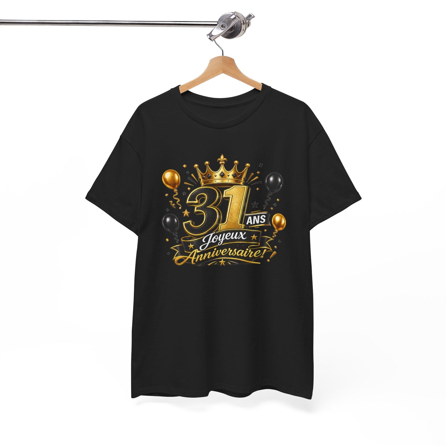 Tee Shirt Anniversaire 31 Ans Homme et Femme Joyeux Anniversaire Cadeau 31 Ans Idée Cadeau Adulte