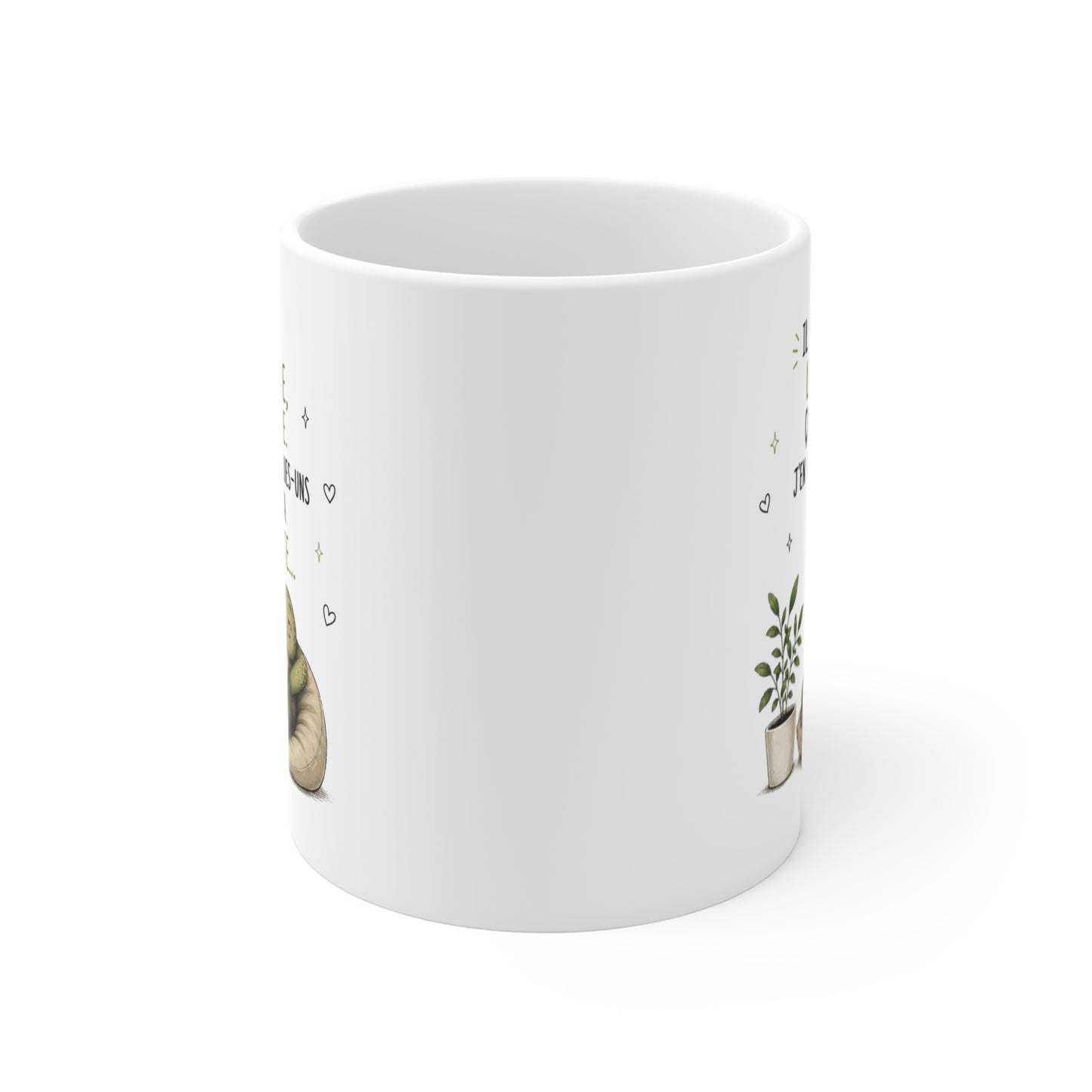 Tasse Humour Tortue et Jardinage – Mug Drôle Citation Sarcastique – Cadeau Original Homme Femme Jardinier Amateur de Plantes 325 ml