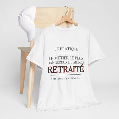 Tee shirt Unisex Métier retraité idée cadeau humour drôle amusant Homme/Femme