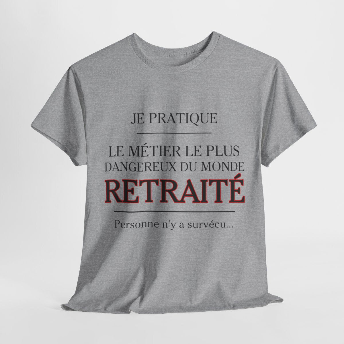 Tee shirt Unisex Métier retraité idée cadeau humour drôle amusant Homme/Femme