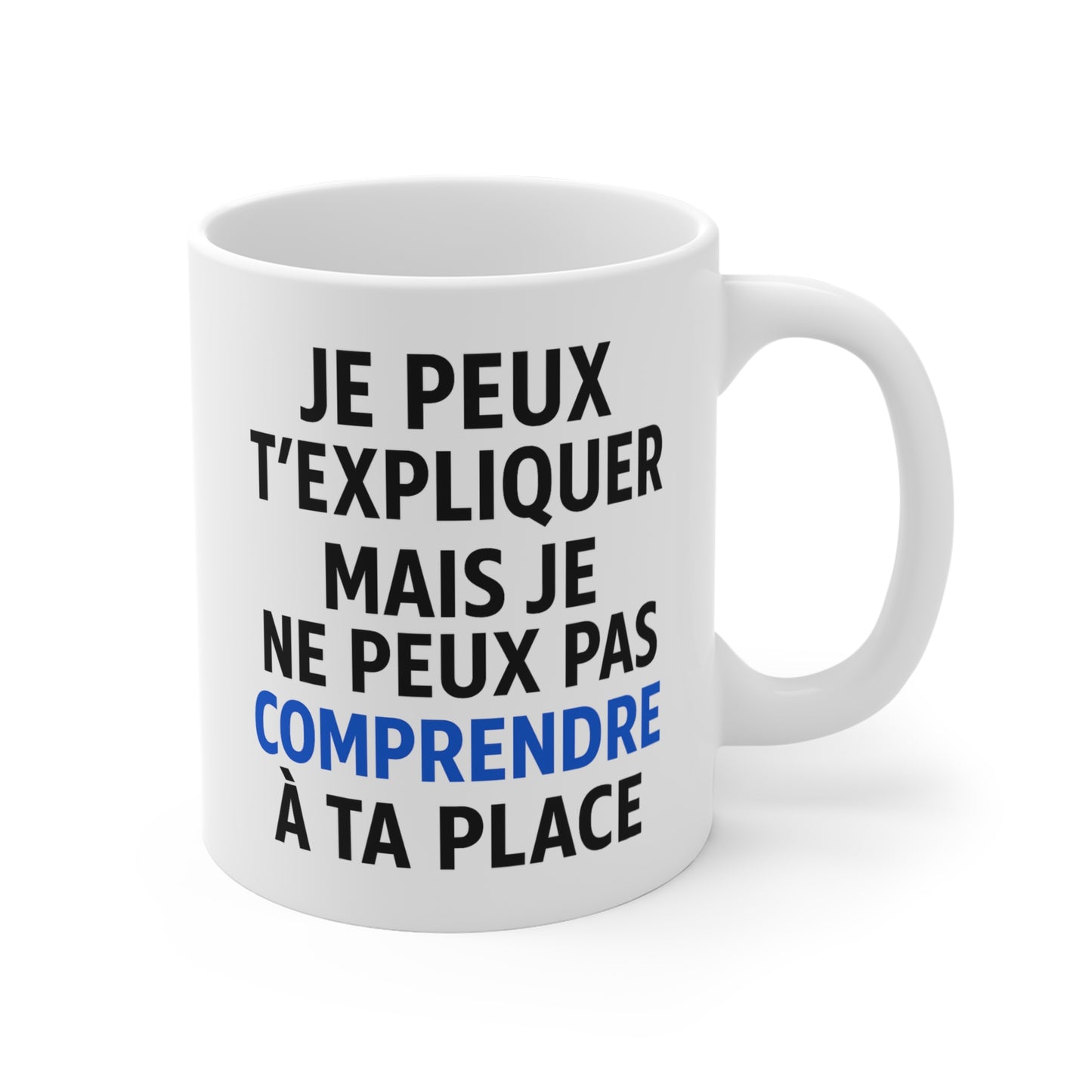 Tasse Humour Citation – Mug Drôle Comprendre – Cadeau Collègue Bureau 325ml